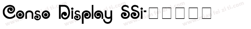 Conso Display SSi字体转换